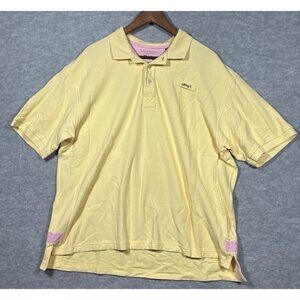 Orvis Womens Shirt Polo Sz XL Yellow Golf Casual Preppy Cotton Outdoor